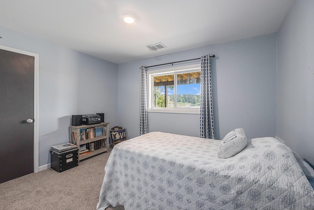 bedroom featuring carpet flooring