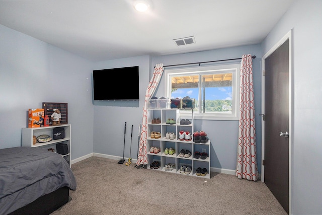 bedroom featuring carpet floors