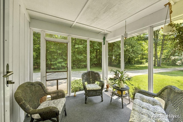 view of sunroom / solarium