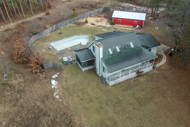 birds eye view of property