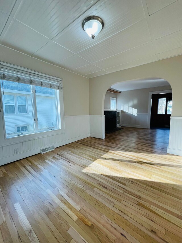 interior space featuring light hardwood / wood-style floors