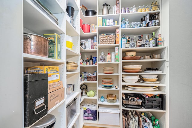 view of pantry