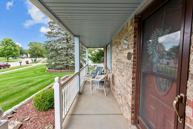 view of patio / terrace featuring a porch