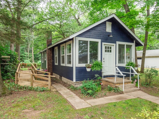 bungalow with a deck