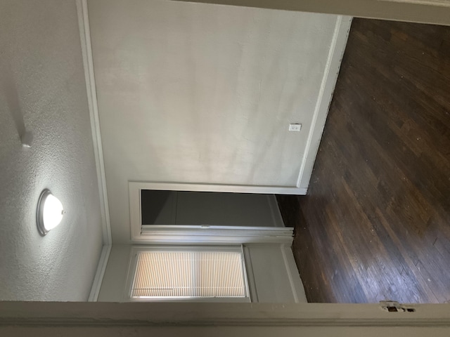 unfurnished room featuring wood walls