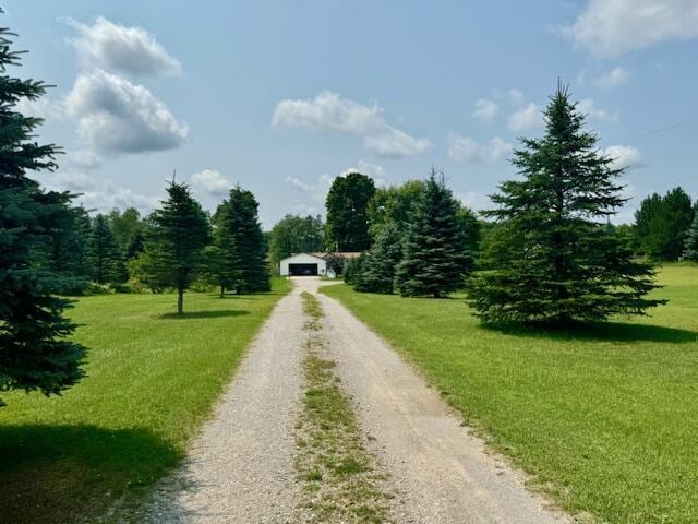 view of street with driveway