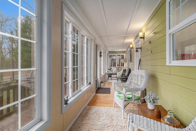 view of sunroom