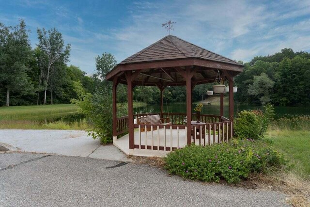 surrounding community with a gazebo