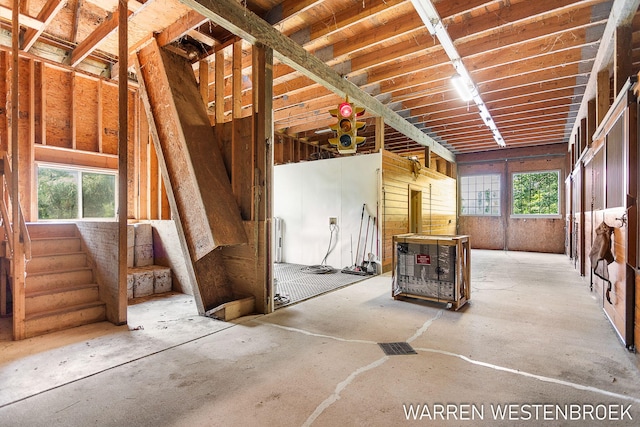 miscellaneous room featuring concrete flooring