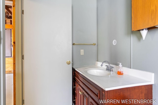 bathroom with vanity