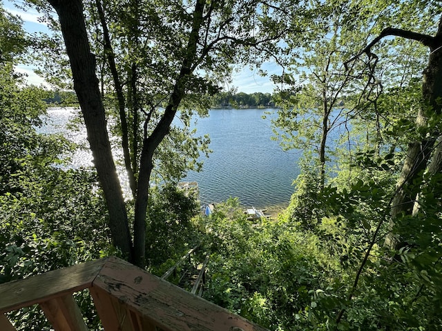 view of water feature