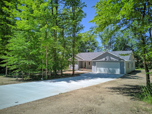 view of front of house featuring a garage