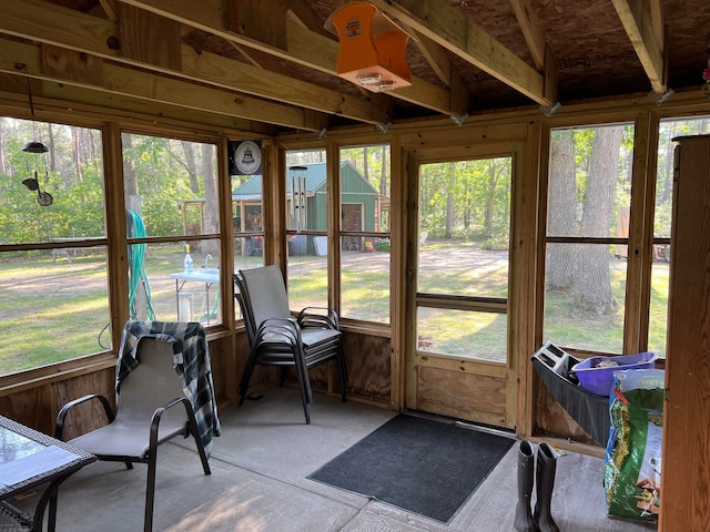 view of sunroom / solarium