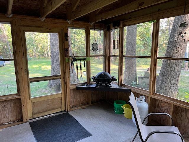 sunroom / solarium with a wealth of natural light