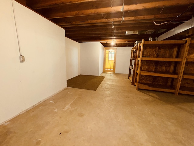 view of basement