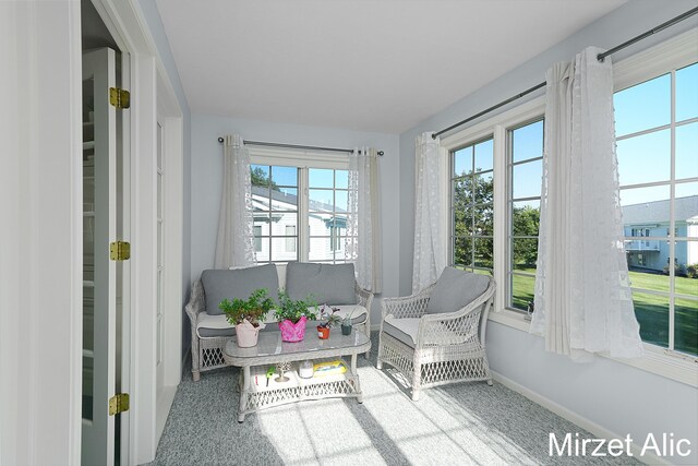 view of sunroom