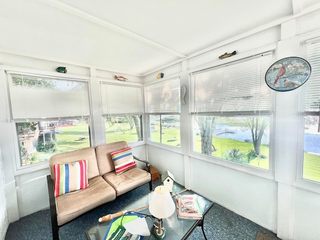 sunroom featuring a wealth of natural light