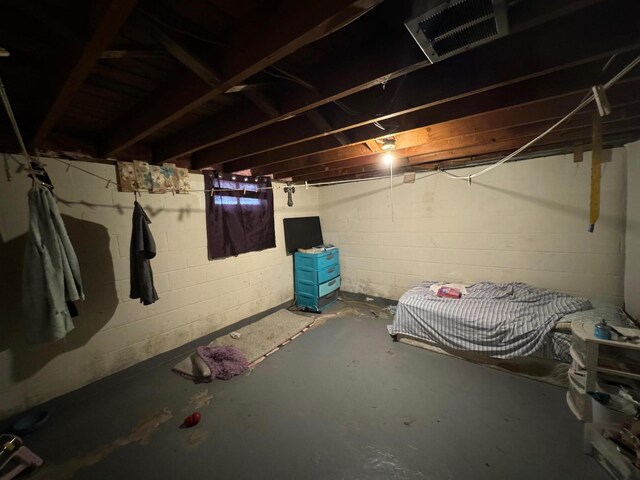 view of basement