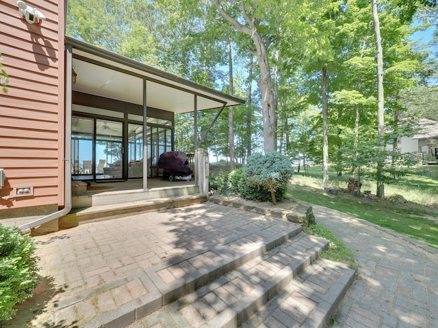 view of patio / terrace with grilling area