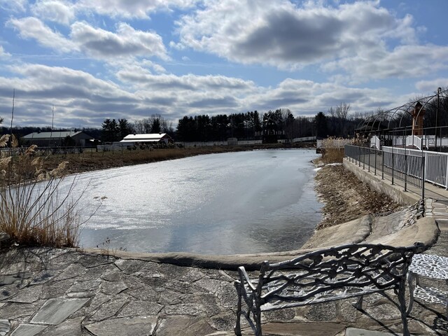 view of water feature