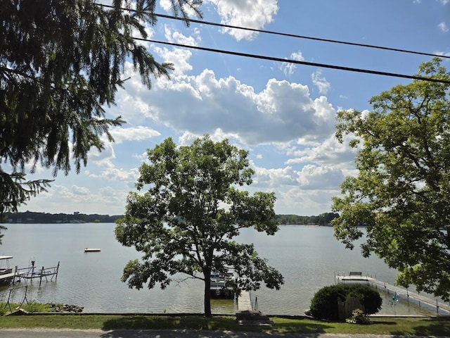 view of water feature