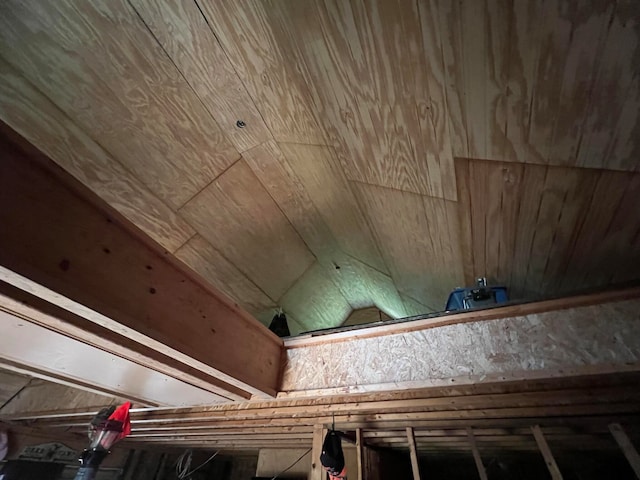 room details with wooden ceiling