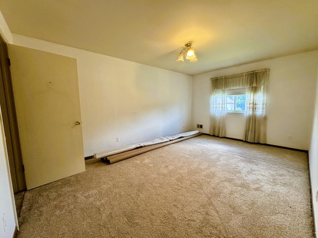 view of carpeted empty room