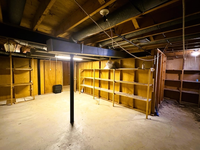 view of basement