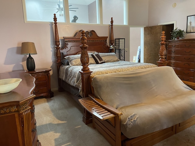 bedroom with carpet floors