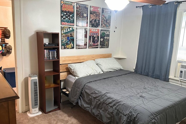 bedroom featuring carpet