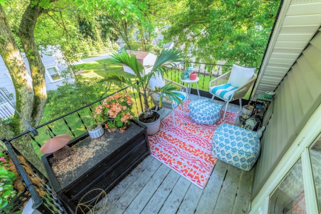 view of wooden terrace