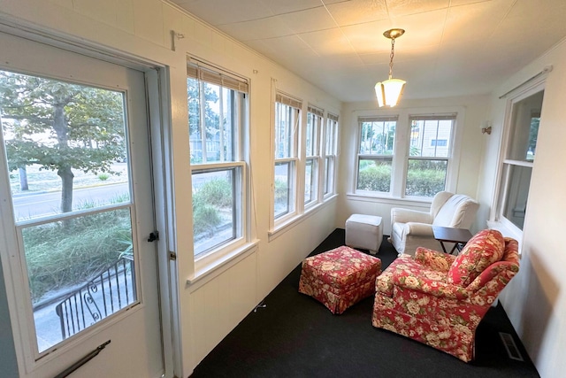 view of sunroom