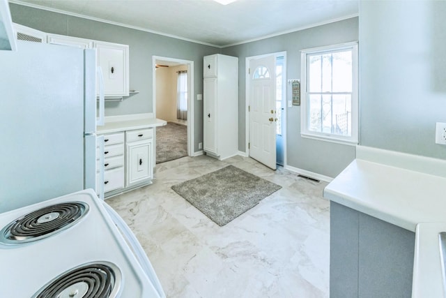 bathroom with tile patterned floors