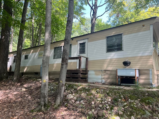 view of rear view of property