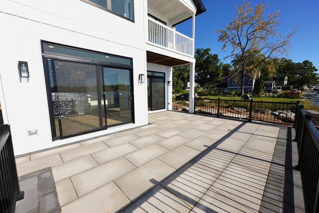 view of patio / terrace featuring a balcony