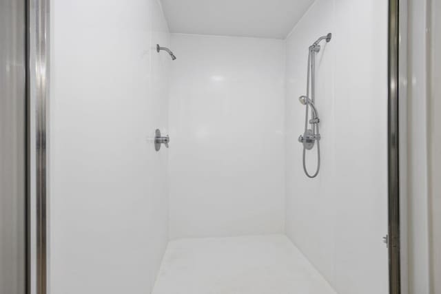 bathroom with a shower