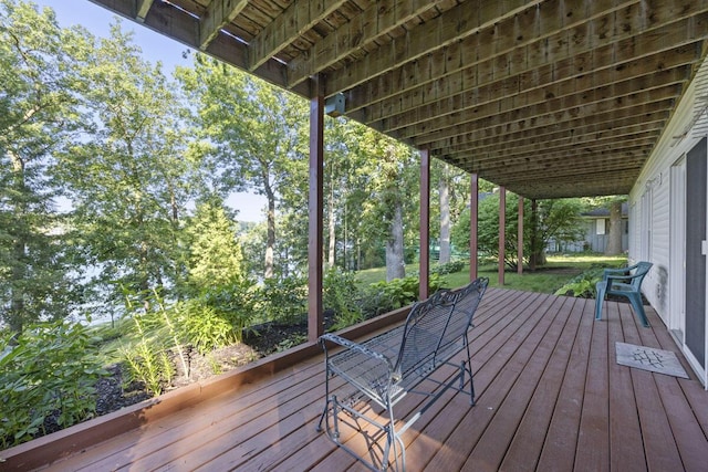 view of wooden terrace