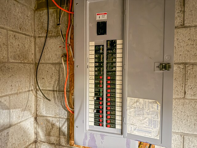 utility room with electric panel