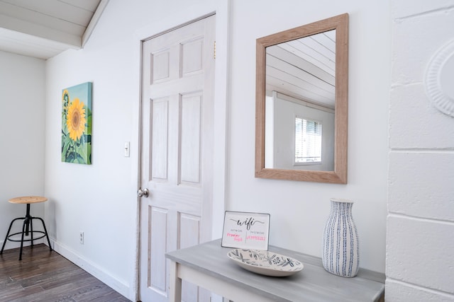 interior space featuring hardwood / wood-style flooring