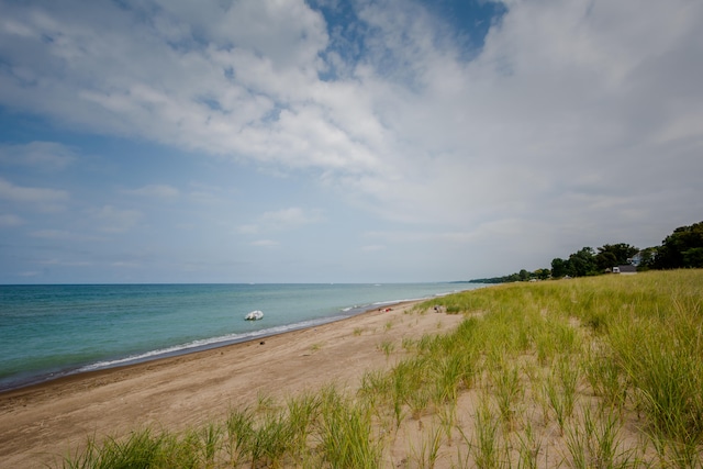 water view with a beach view