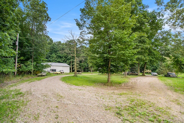 view of street with driveway