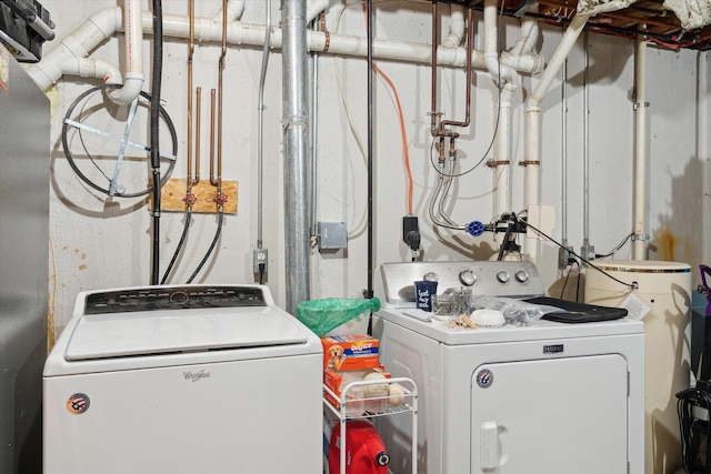 washroom featuring separate washer and dryer