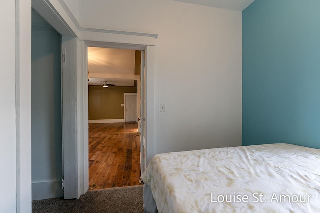 unfurnished bedroom featuring a closet and carpet floors