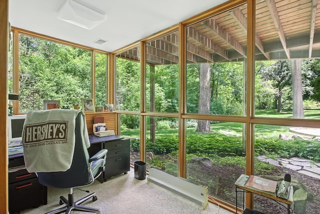 6710 Curtis Rd, Plymouth, MI 48170 - sunroom / solarium featuring carpet flooring