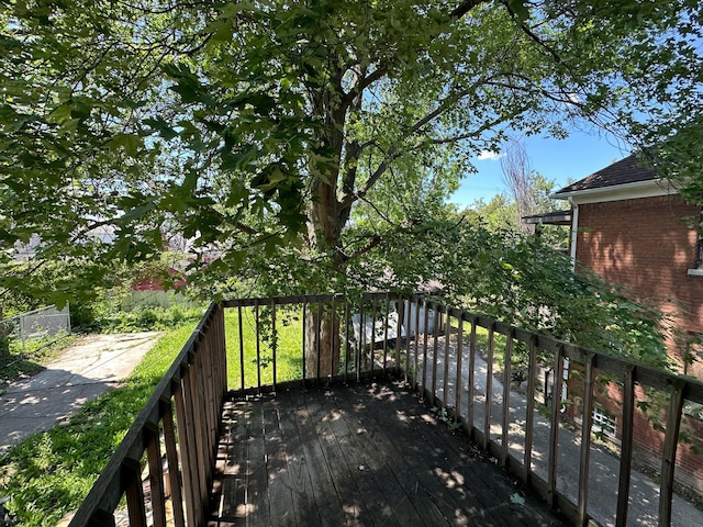 view of wooden terrace