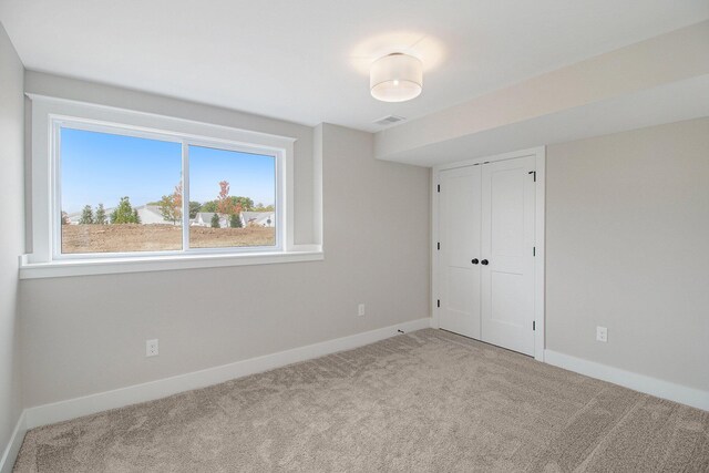 view of carpeted empty room