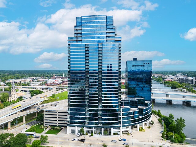 city view with a water view