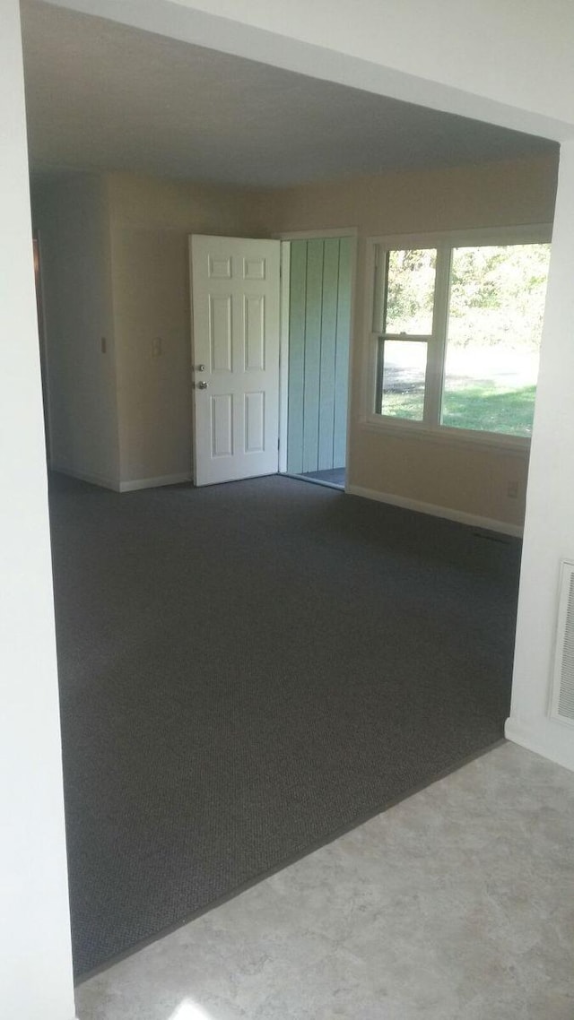 unfurnished room with carpet