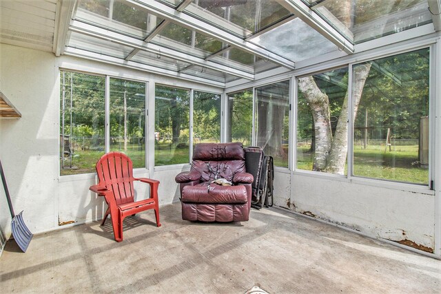 sunroom featuring plenty of natural light