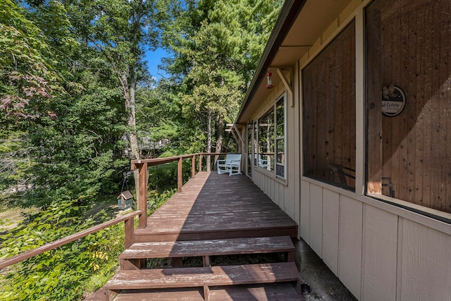 view of wooden terrace